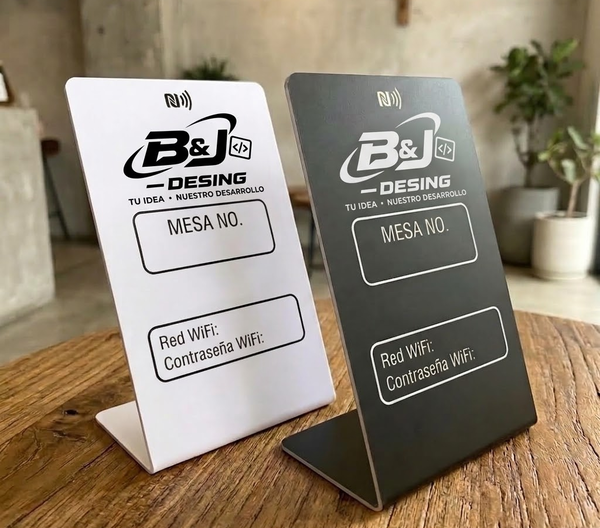 Centros de mesa con tecnología NFC desarrollados por BJ_Design
